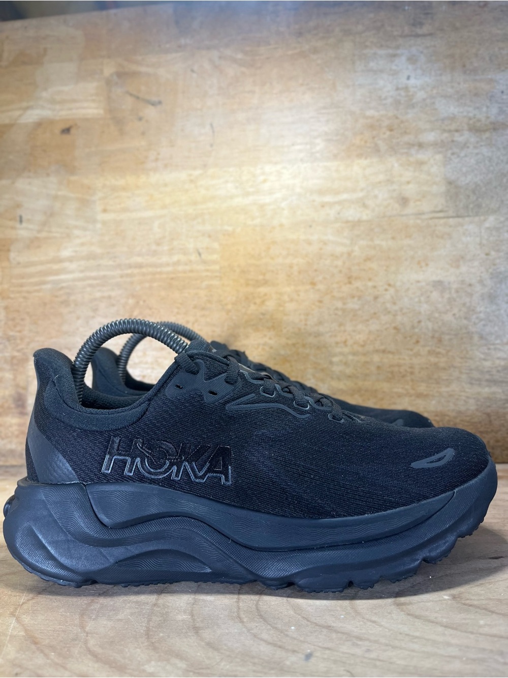 Hoka One One Arahi 8 REFLECTIVE Womens Size 8.5 Running Shoes Sneakers Black